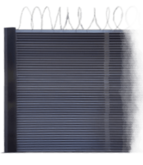 Sample of Louvered FRP Security Fencing