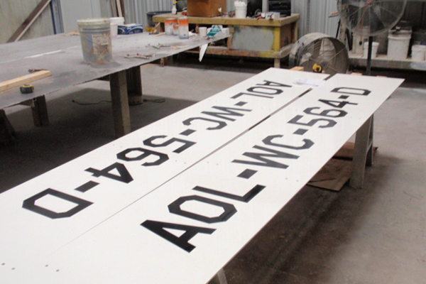 Black and white FRP Platform ID Sign In Production