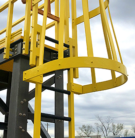 Yellow FRP Ladder System