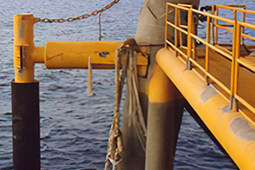 AIMS platform fendering system in use on an offshore rig